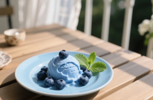 Vegan and low-fat ice cream